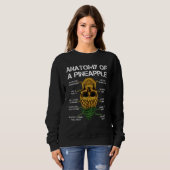 Sweatshirt Anatomie D'Un Ananas À Ananas À Ananas (Devant entier)