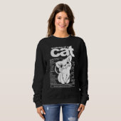 Sweatshirt Anatomie D'Un Chat Chat Chat Kitten Kitty (Devant entier)