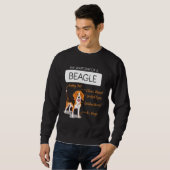Sweatshirt Anatomie D'Un Chien Beagle Anniversaire (Devant entier)
