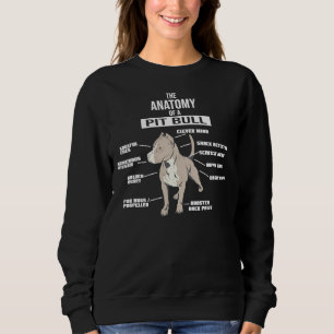 Sweatshirt Anatomie D'Un Chien De race Pitbull Hound