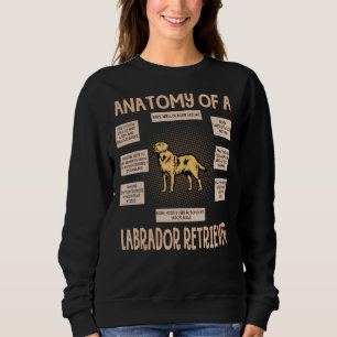 Sweatshirt Anatomie D'Un Chiot Du Labrador Retriever