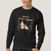 Sweatshirt Anatomie D'Un Cocker Fonction Spanielle De Chiens  (Devant)