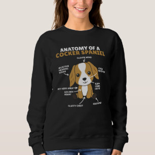 Sweatshirt Anatomie D'Un Cocker Spaniel Cute Chiens Chiot