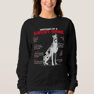 Sweatshirt Anatomie D'Un Grand Chien De race Dane Pet De Chie
