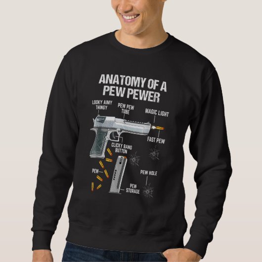 Sweatshirt Anatomie D'Un Mème D'Amendement De Pew Pewer Ammo  (Devant)