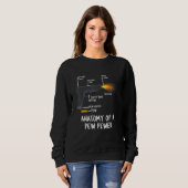 Sweatshirt Anatomie d'un pistolet à puces Ammo Modification m (Devant entier)