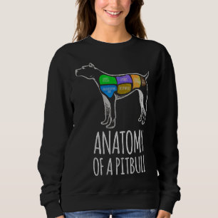Sweatshirt Anatomie D'Un Pit Bull Drôle Pour Les Amoureux de