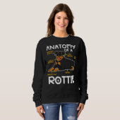 Sweatshirt Anatomie D'Une Rottie Rottweiler (Devant entier)