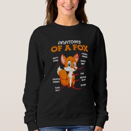 Sweatshirt Anatomy of a fox children (Devant)