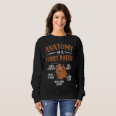Sweatshirt Anatomy Of A Furry Potato Guinea Pig  2 (Devant entier)