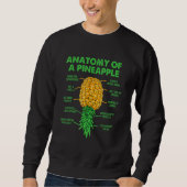 Sweatshirt Anatomy Of A Pineapple Men Women Upside Down Pinea (Devant)