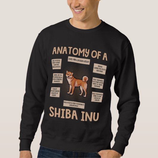 Sweatshirt Anatomy Of A Shiba (Devant)