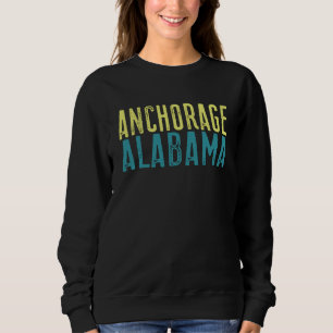 Sweatshirt Anchorage Alaska Côte Pacifique Empilée 1