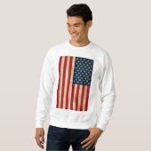 Sweatshirt Ancien drapeau américain (Devant entier)