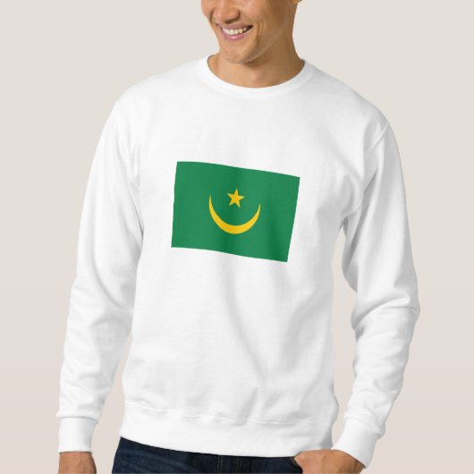 Sweatshirt Ancien drapeau mauritanien (Devant)