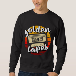 Sweatshirt anciens cassettes bandes dorées vieille musique st