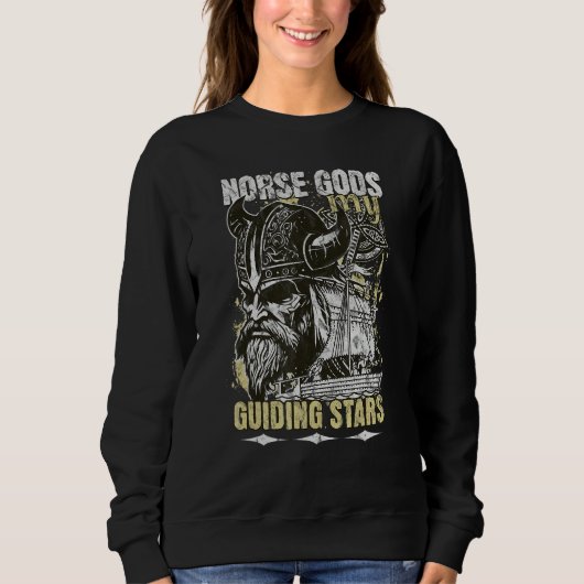 Sweatshirt Ancient Viking Norse Mythology Nordic Gods (Devant)