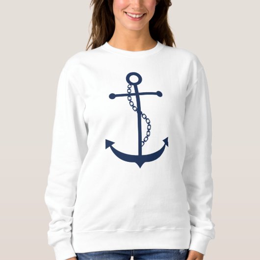 Sweatshirt Ancre bleue (Devant)