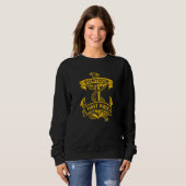 Sweatshirt Ancre de bateau Pontoon First Mate (Devant entier)
