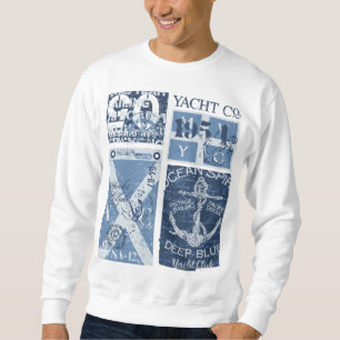 Sweatshirt Ancre maritime - Yacht Club Voile nautique
