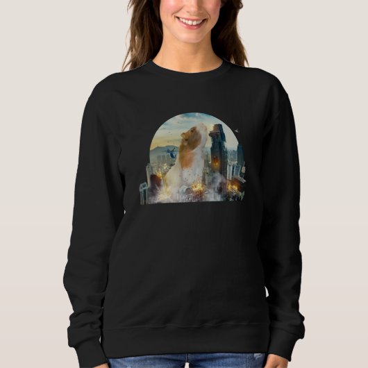 Sweatshirt and cute guinea pig is wild at Christmas  1 (Devant)