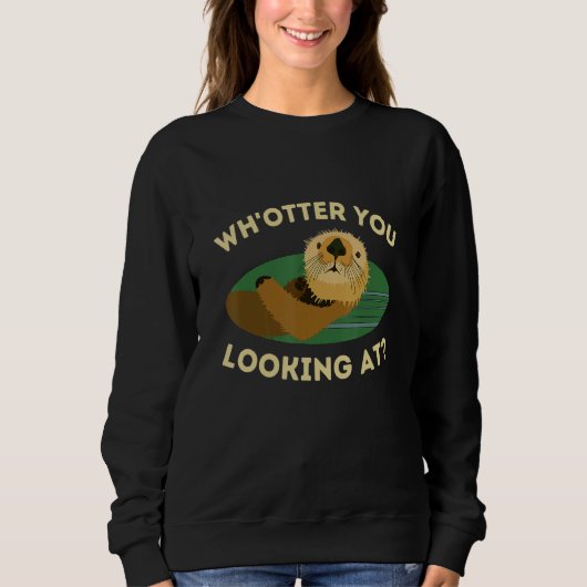 Sweatshirt and Cute Otter Pun (Devant)