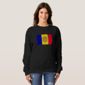 Sweatshirt Andorran Flag Andorra (Devant entier)