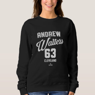 Sweatshirt Andrew Walters 63 Cleveland Baseball Vintage MLBPA