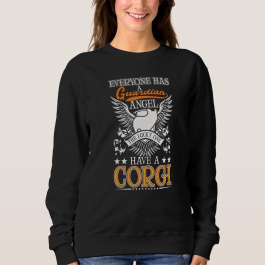 Sweatshirt Ange gardien Corgi (Devant)