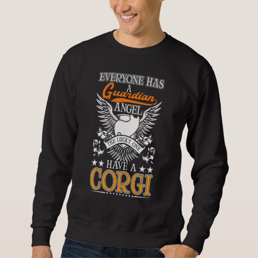 Sweatshirt Ange gardien Corgi (Devant)