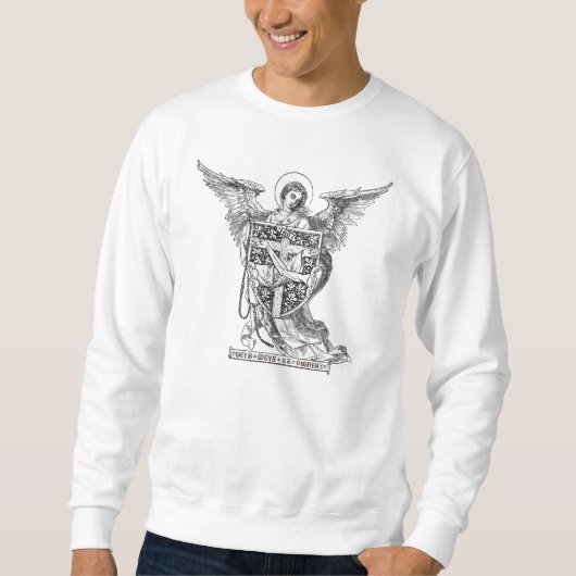 Sweatshirt Ange tenant des armoiries franciscaines (Devant)