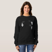 Sweatshirt Angel and devil say No women Do it Never trust (Devant entier)