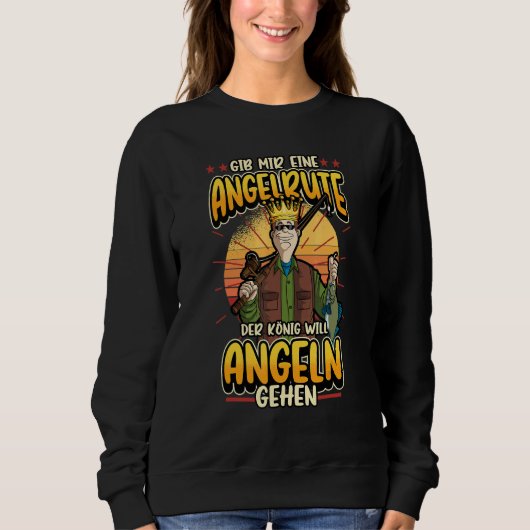 Sweatshirt Angel Angler Donne-moi Une pêche aux renseignement (Devant)
