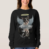 Sweatshirt Angel Boston Terrier Shadow Under Water Devil Bost (Devant)