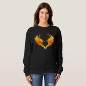 Sweatshirt Angel Fire Heart with Wings (Devant entier)
