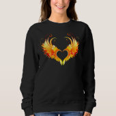 Sweatshirt Angel Fire Heart with Wings (Devant)
