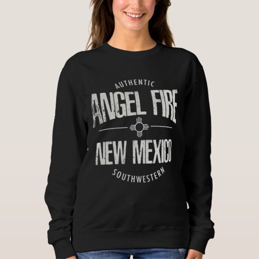 Sweatshirt Angel Fire New Mexico Southwestern USA Ski Village (Devant)