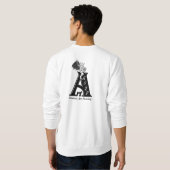 Sweatshirt Angel, Noir et Blanc (Dos entier)
