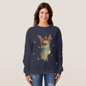 Sweatshirt Angel Vintage aux étoiles (Devant entier)