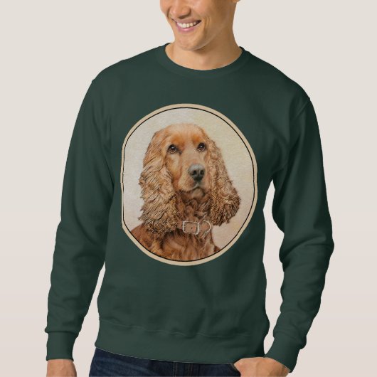 Sweatshirt Anglais Cocker Peinture Espagnole - Art Chien orig (Devant)