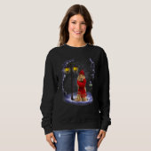 Sweatshirt Anglais Cocker Spaniel Père Noël Christmas Light W (Devant entier)