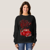 Sweatshirt Anglais Springer espagnol équitation camion Valent (Devant entier)
