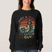 Sweatshirt Angler Fisherman & Walleye Fishing (Devant)