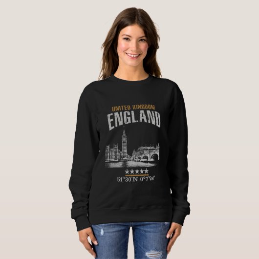 Sweatshirt Angleterre (Devant entier)
