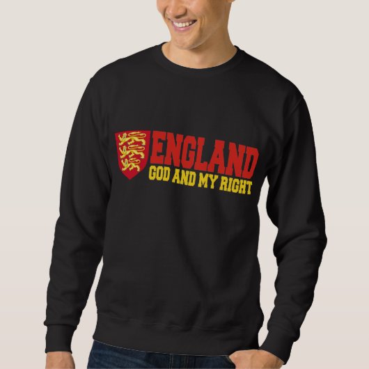 Sweatshirt Angleterre : Dieu et mon droit (Devant)