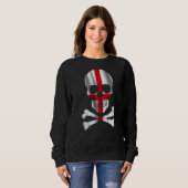 Sweatshirt Angleterre Drapeau Design Drapeau Drapeau Angleter (Devant entier)