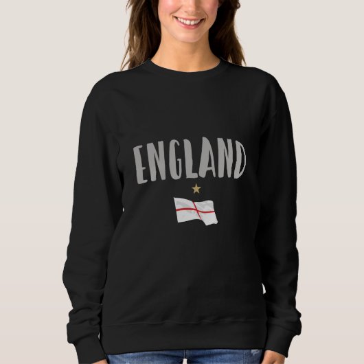 Sweatshirt Angleterre Fan Shirt Anglais Drapeau (Devant)