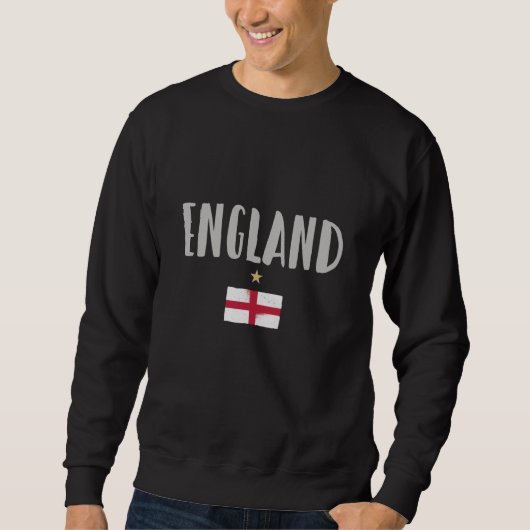 Sweatshirt Angleterre Fan Shirt Anglais Drapeau (Devant)
