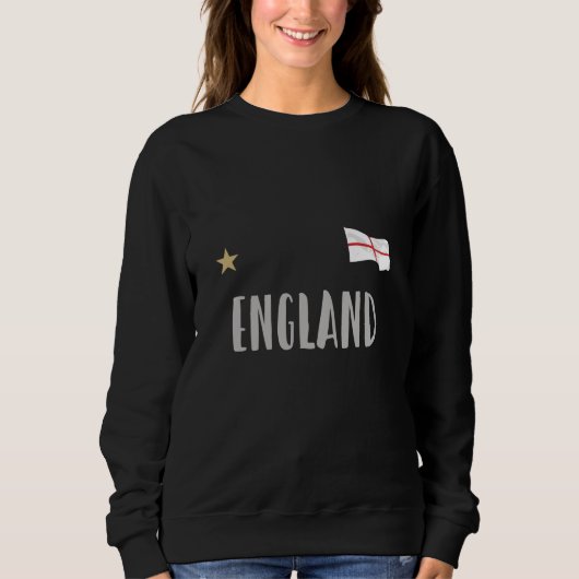Sweatshirt Angleterre Fan Shirt Anglais Drapeau (Devant)