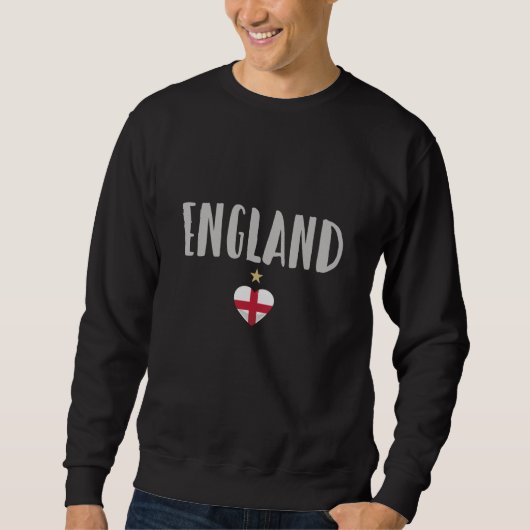 Sweatshirt Angleterre Fan Shirt Anglais Drapeau (Devant)